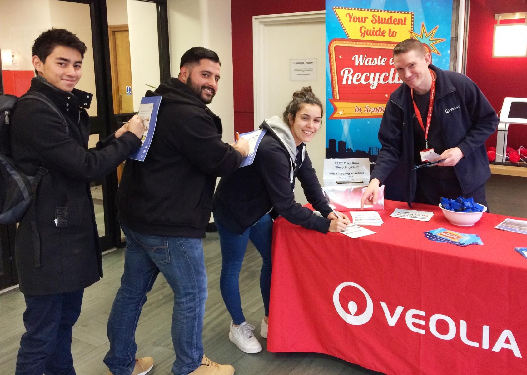 Southwark Students get recycling